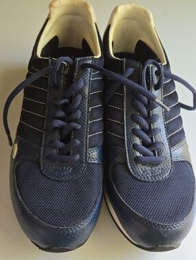 DKNY Navy and White Women's Athletic Sneakers